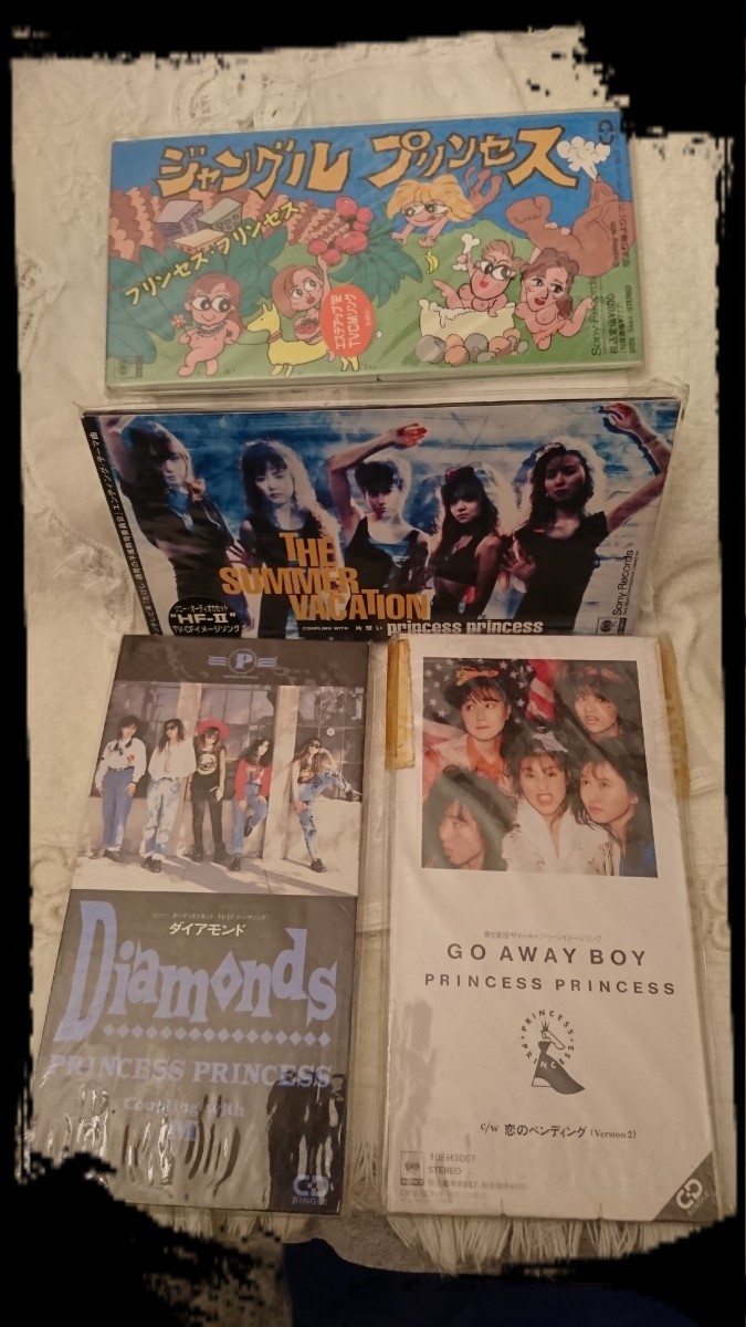 【プリンセスプリンセス】★8cmシングルCD4品★「ダイヤモンド」「THESUMMERVACATION」「GOAWAYBOY」「ジャングルプリンセス」★希少/廃盤拍卖