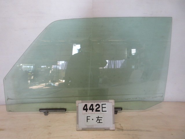 !442E パジェロミニ 前期 H58A 純正 フロント 左 ガラス ウィンドウ M2H3 4L拍卖