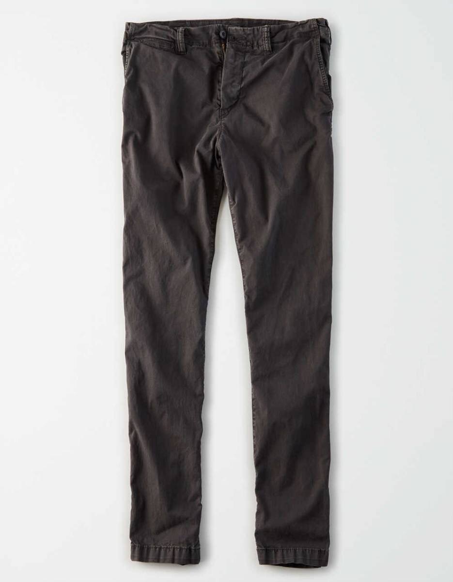 セール! 残りわずか 正規品本物新品 アメリカンイーグル フレックス スリムチノ AMERICAN EAGLE シルエット綺麗 脚長効果絶大! 黒 W32×L30拍卖