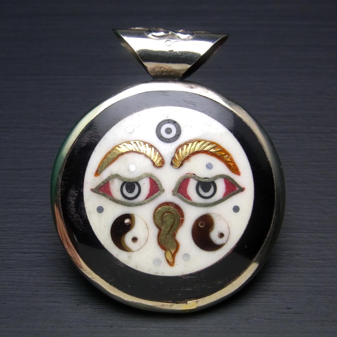 【No,16】ネパール製 ブッダアイズ 仏陀の眼 ペンダントヘッド 拍卖