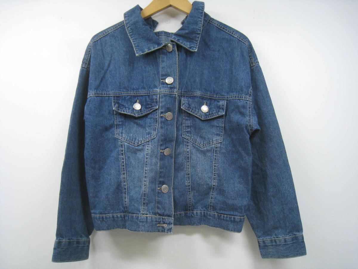 KNOTT ノット J knott K ノットプライム デニムジャケット Gジャン ジージャン バックレースアップ 青 ブルー サイズM拍卖