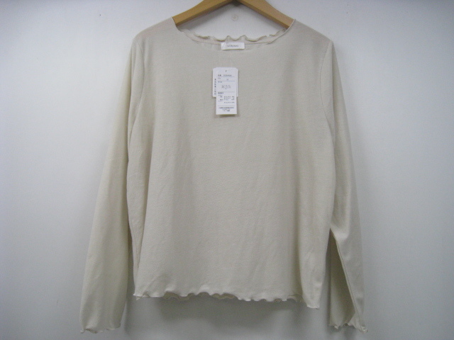 新品 tal. by yumi. ユミ カットソー 長袖 ライトベージュ サイズLL拍卖