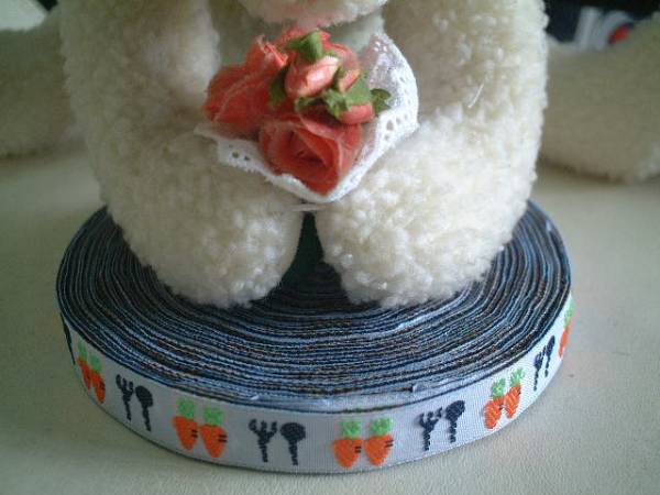 ♪新品1巻22.5m♪にんじん&フォークのチロリアン拍卖