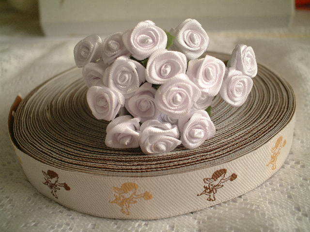 新品1巻♪22.5m♪ハート&キューピットのチロルリボン拍卖