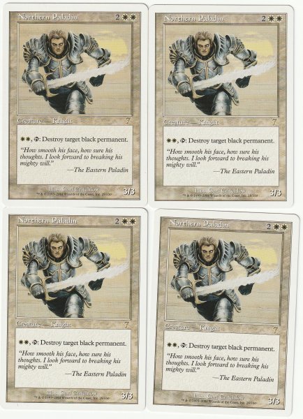 7版 北の聖騎士/Northern Paladin 英語4枚セット拍卖