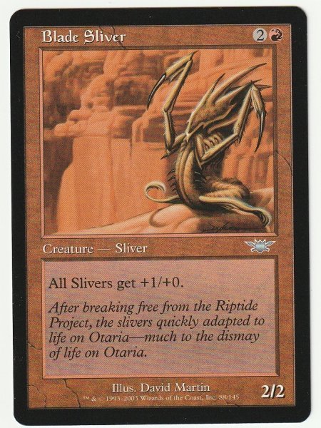 LGN 刀刃スリヴァー/Blade Sliver 英語1枚 2枚まで拍卖