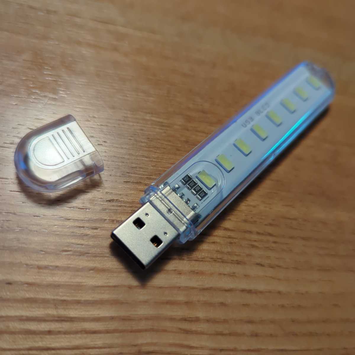 ナイトライト 8 LED 200LM 3000K/7000K 家庭用ノートパソコンランプ, ホワイトライト LED 白色 高輝度 3個拍卖