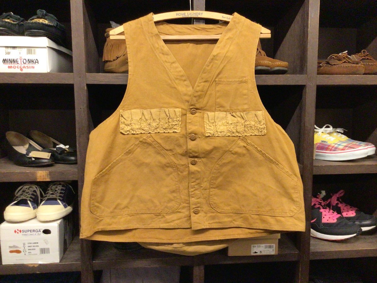 VINTAGE HUNTING VEST SIZE L? ヴィンテージ ハンティング ベスト ダック 生地拍卖