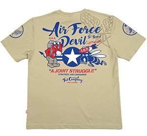 テッドマン/Tシャツ/ベージュ/XXL/TDSS-545/エフ商会/カミナリモータース拍卖