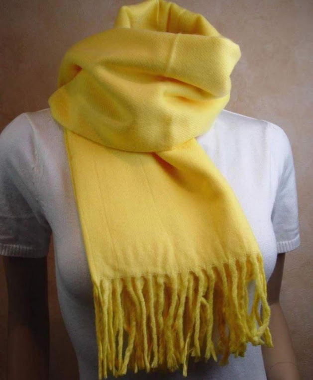 ◇カシミア100%英国”ストール”新作バナナイエロー〇*:..azu00c拍卖