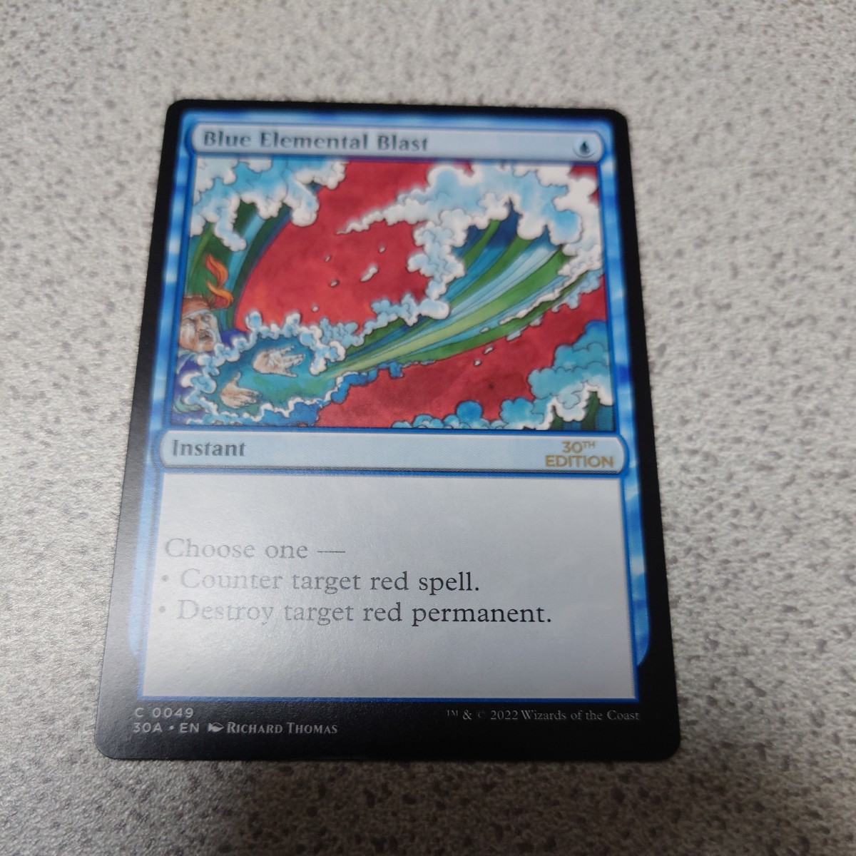 MTG 30A 青霊破 Blue Elemental Blast 英語 一枚 30th Anniversary Edition 即決拍卖
