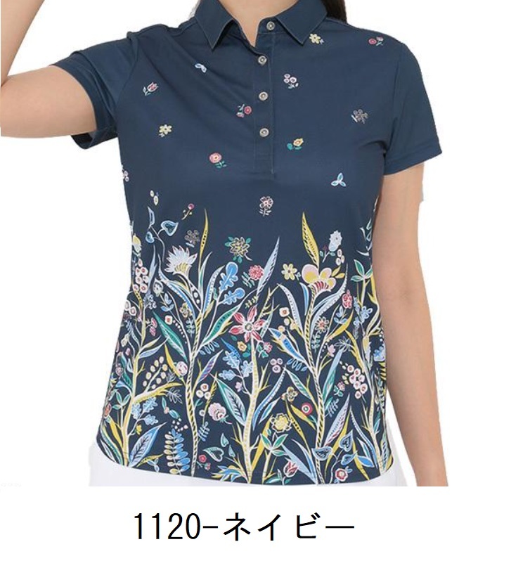 キャロウェイ 【Callaway】レディース 鹿の子 半袖ポロシャツ C22134202 M ネイビー 【2389】 ★ネコポス対応★拍卖