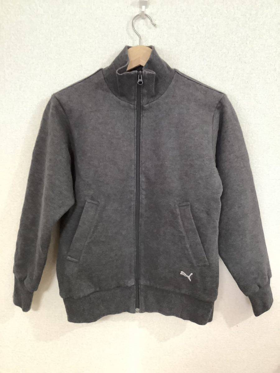 PUMA プーマ フルジップスウェット トレーナー スポーツウェア トレーニングウェア グレー M 古着拍卖