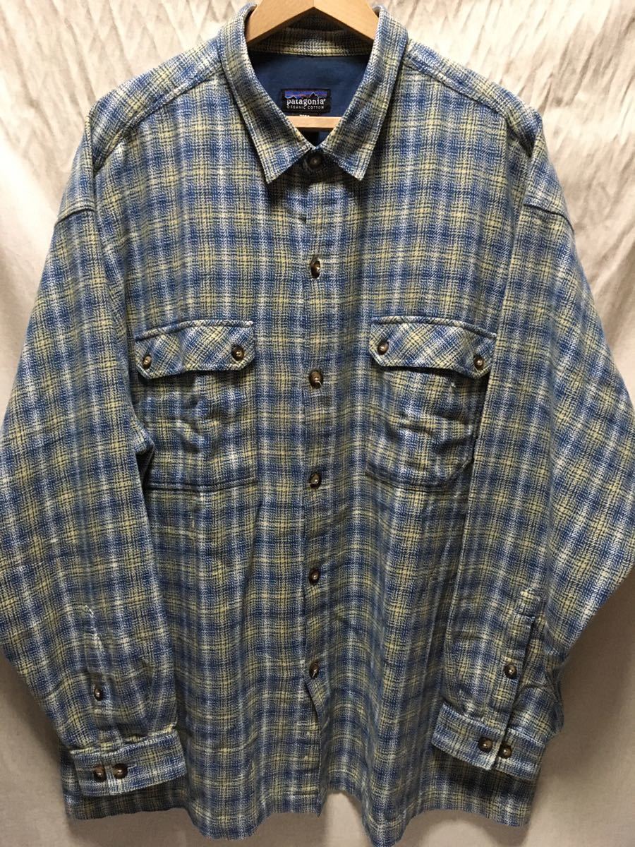 美品 patagonia ヘビーウェイト フランネルシャツ XL ポルトガル製 廃番希少品 surf ネルシャツ 柄 ネイティブ ヴィンテージ RRL /XXL拍卖