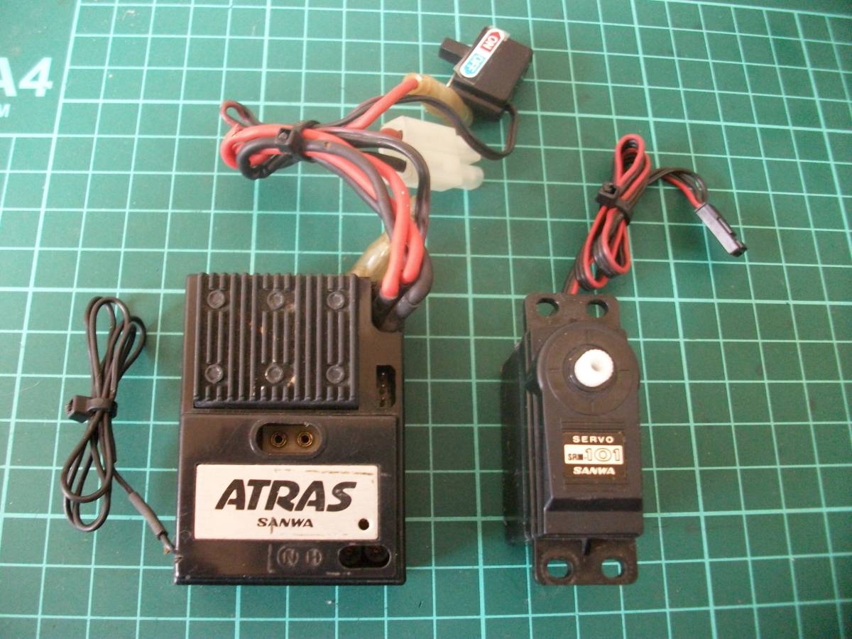 【激安目玉商品】サンワ アンプ(アトラス)サーボセット クリスタル無 簡易通電動作確認済 一応ジャンク扱 レターパック送料一律!!拍卖