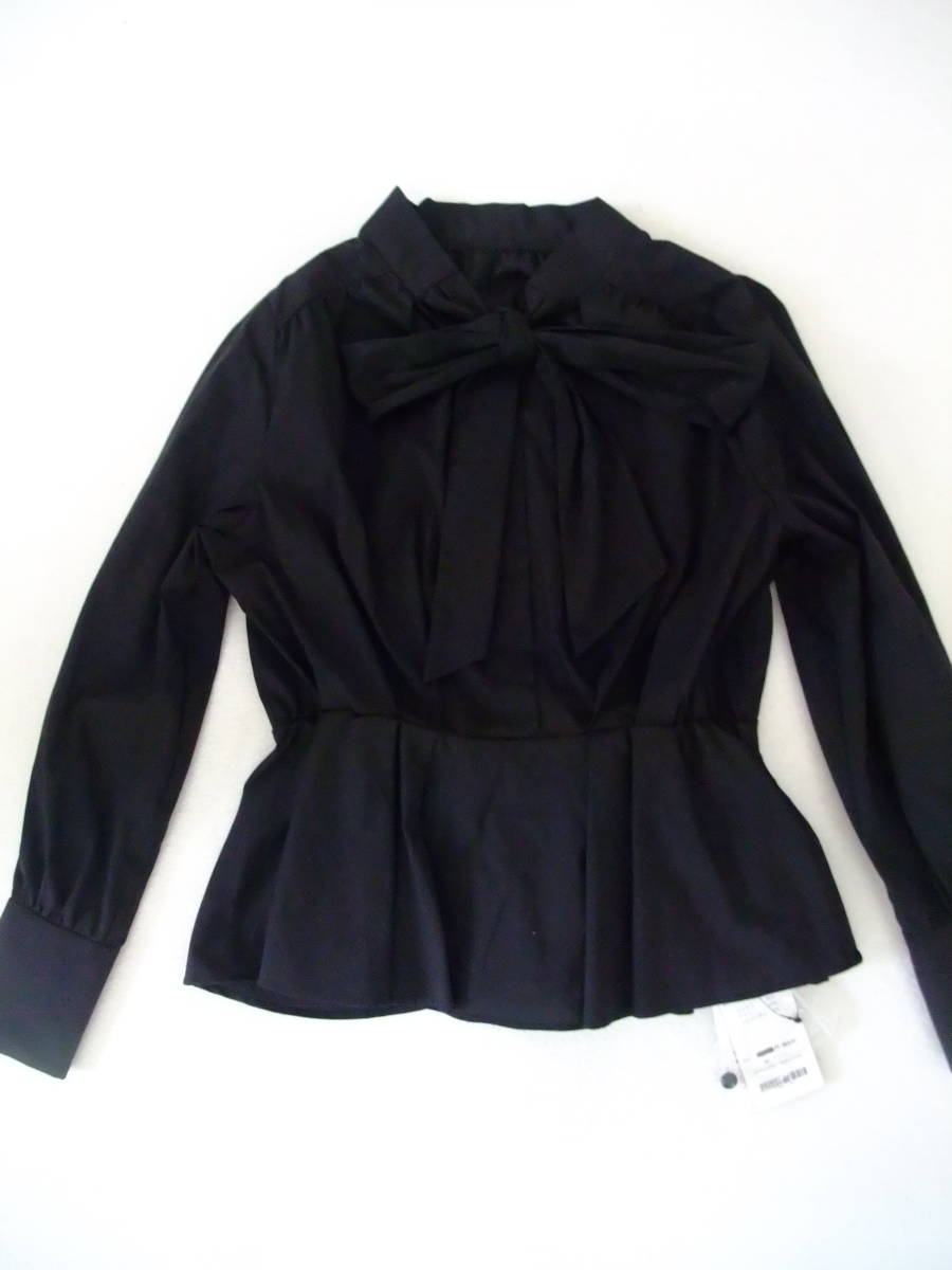 ●新品♪RUIRUE BOUTIQUE リボン付きシャツ S拍卖