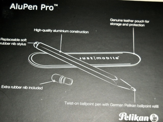 ジャストモバイル ペリカン アルミ製 スタイラスペン ボールペン JUST mobile AluPen Pro 未開封品 Pelikan拍卖