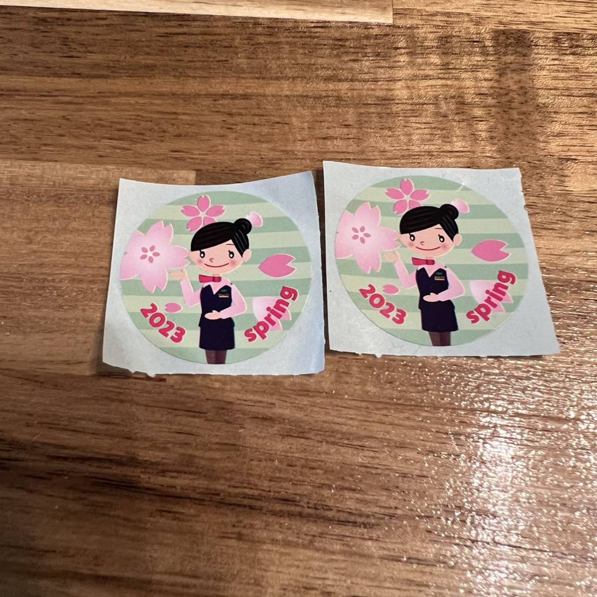 東海道新幹線 乗車記念シール ステッカー 2枚 2023年 春拍卖