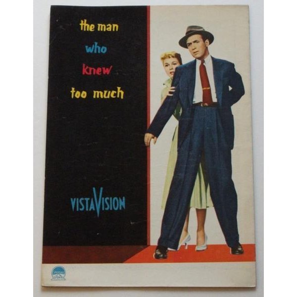 アルフレッド・ヒッチコック□知りすぎていた男:初公開版パンフレット/ジェームズ・スチュワート、ドリス・デイ、ダニエル・ジェラン拍卖