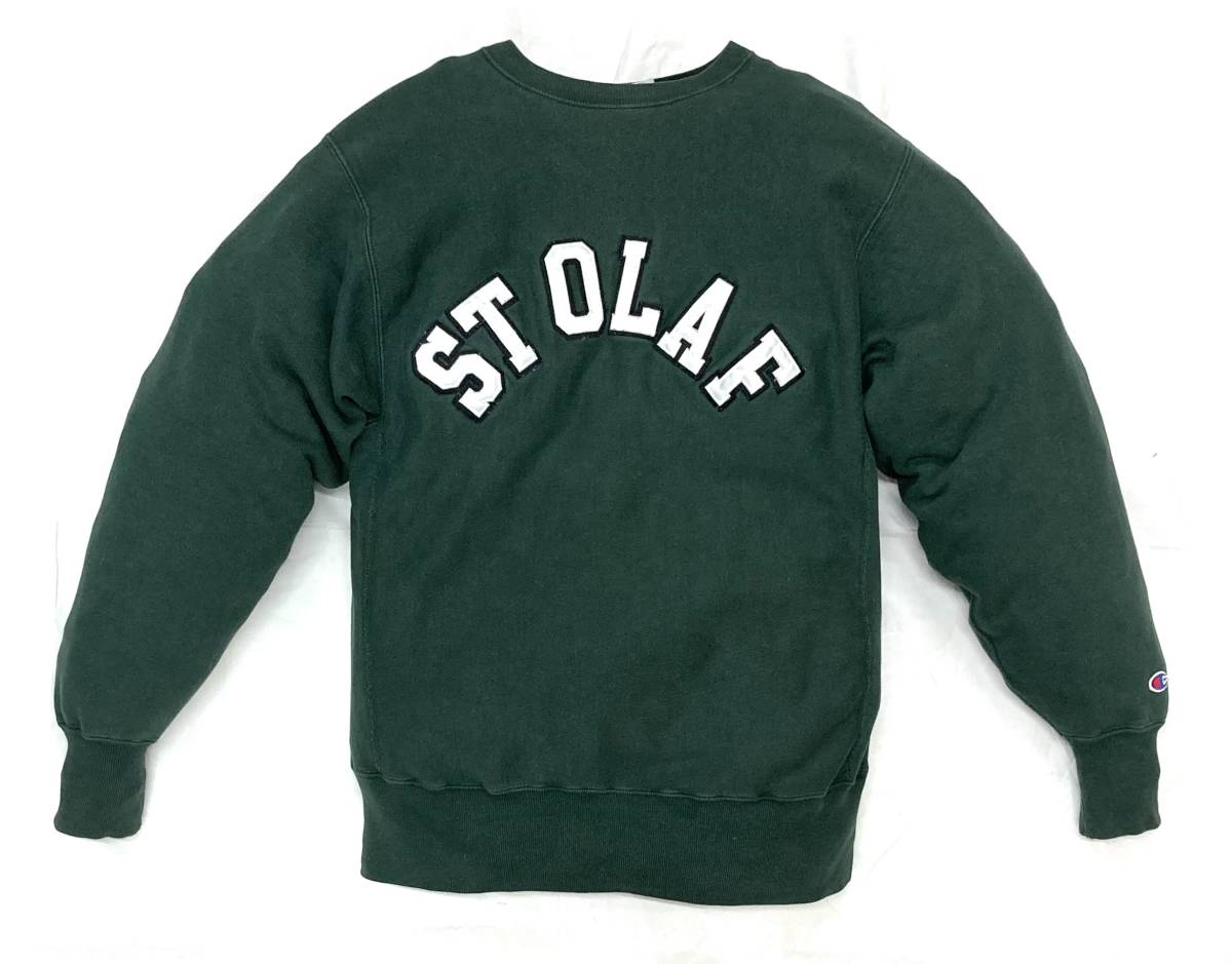 90s USA製 トリコタグ チャンピオン リバースウィーブ グリーン L 緑 拍卖