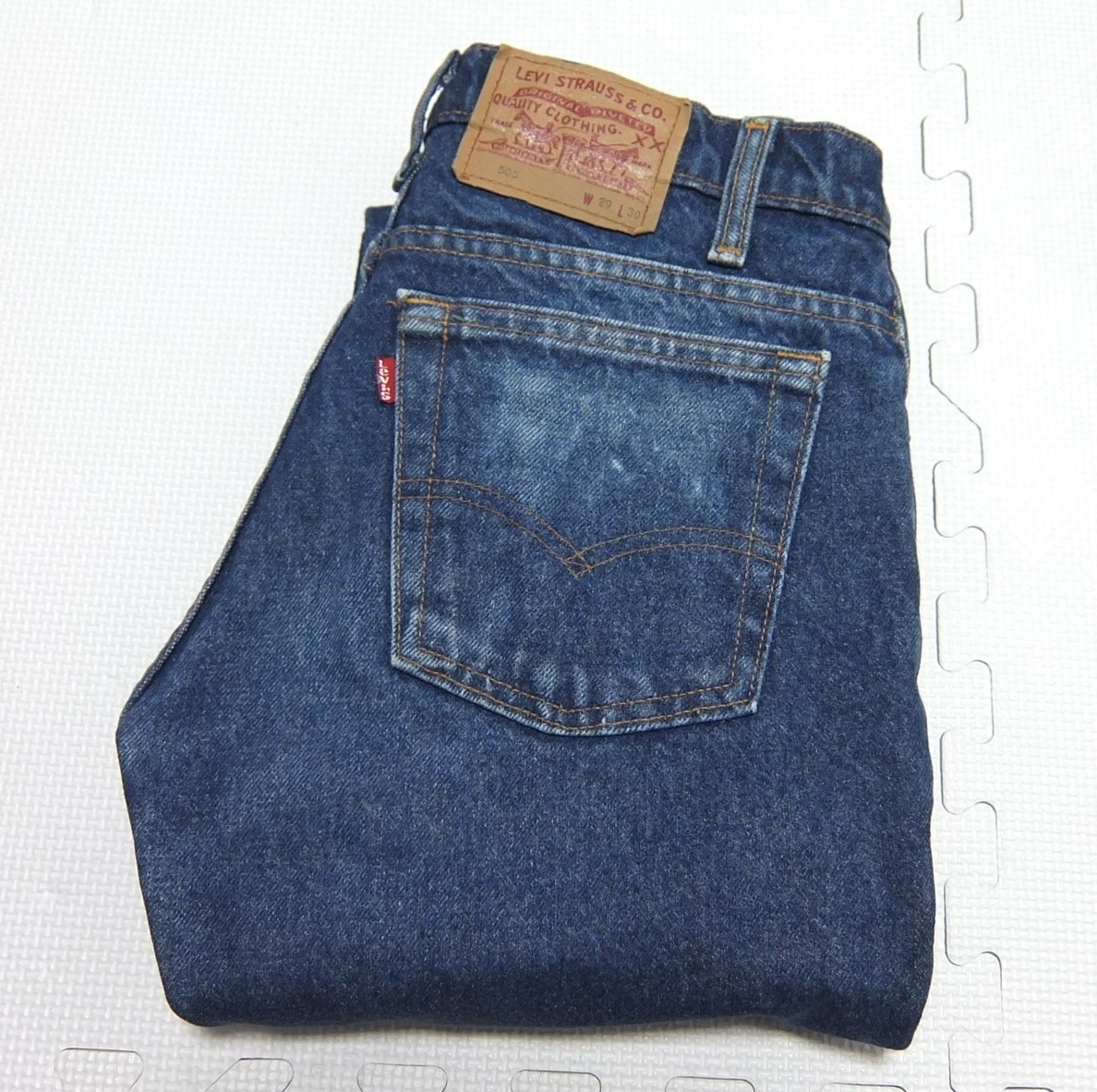 カナダ製 Levi's 505 デニムパンツ 紺 W29 ジッパーフライ リーバイス拍卖