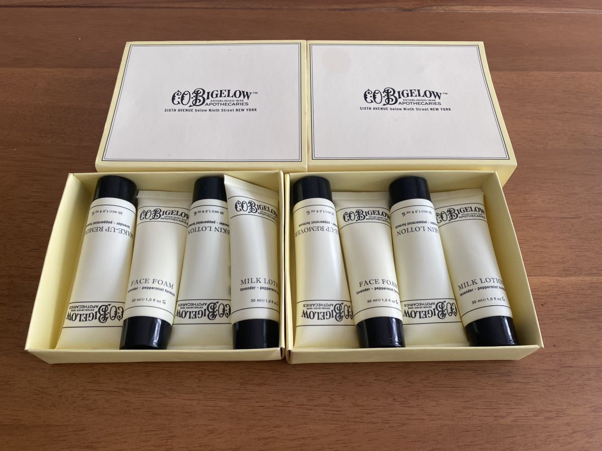 新品☆LABOTTEGA COBIGELOWスキンケアセット2箱♪ラ・ボッテガ化粧水スキンローション乳液ミルクローション洗顔メイクアップリムーバー拍卖