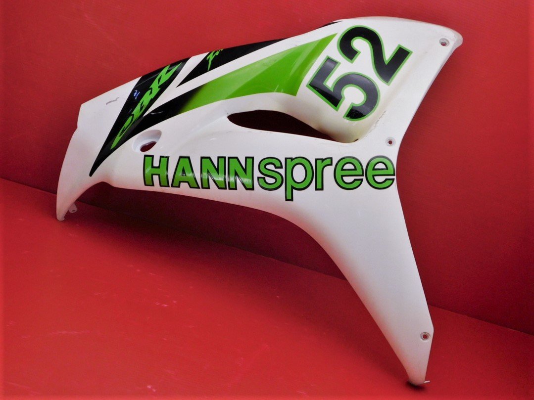 140【評価B】CBR1000RR SC57 後期 アッパー アンダー ロア サイド カバー カウル 左 64340-MEL-D200 HANNSpree ロゴ 白ホワイト拍卖