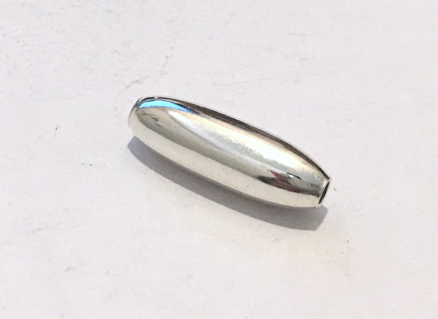 パイプビーズ1個/ナバホ/インディアン/スターリングシルバー製 15mm/ネックレス/ブレスレット/パーツ/#G拍卖