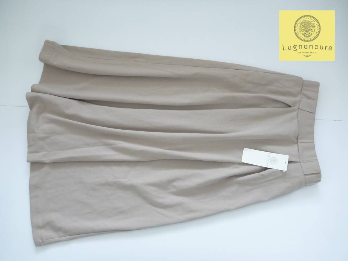 5390円 新品 Lugnoncure(ルノンキュール)★ベージュ ポンチスカート 両サイドポケットあり M拍卖
