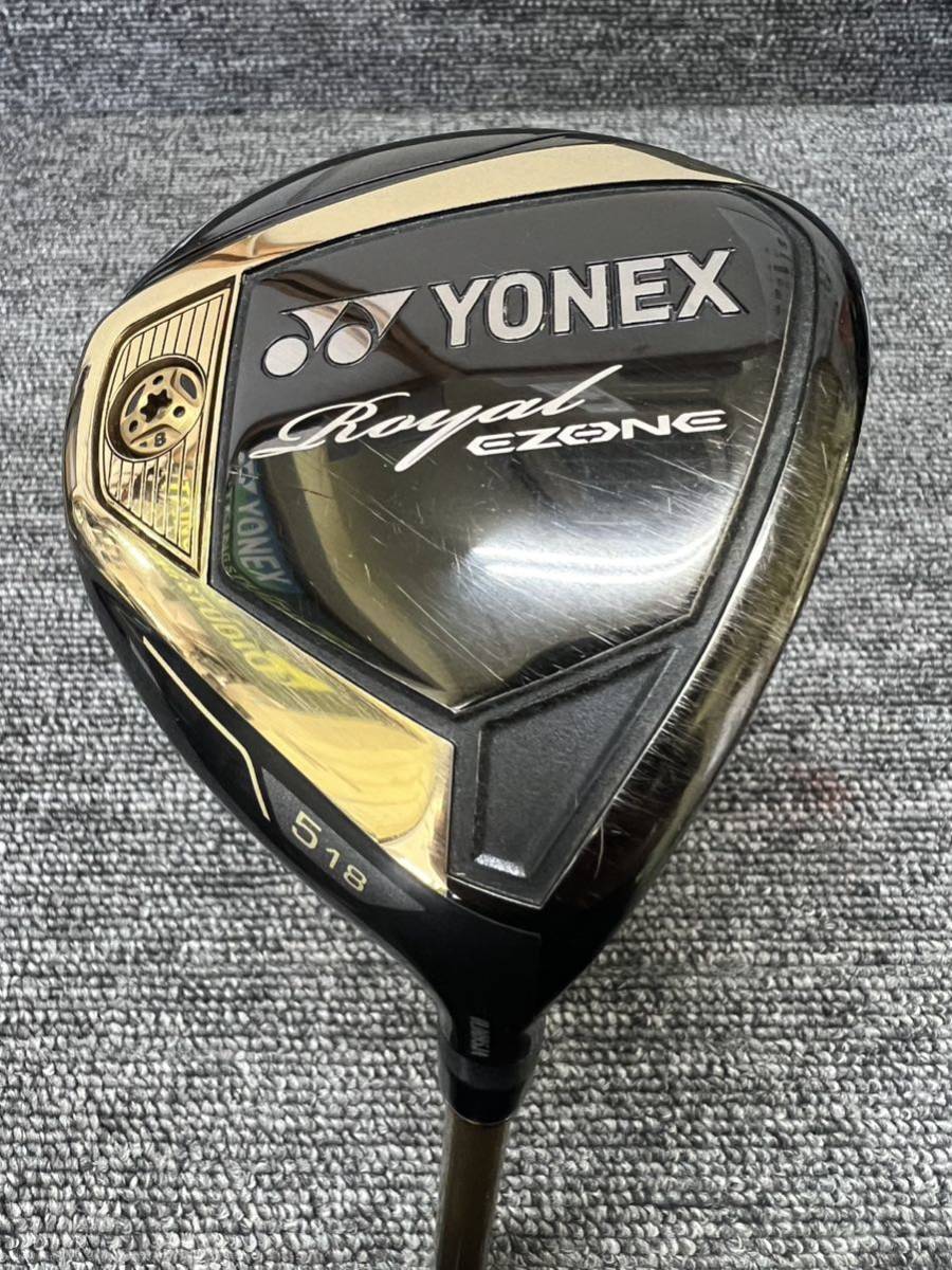 ★中古 ヨネックス ロイヤル EZONE 5番ウッド (18°) 純正シャフト 【R】拍卖