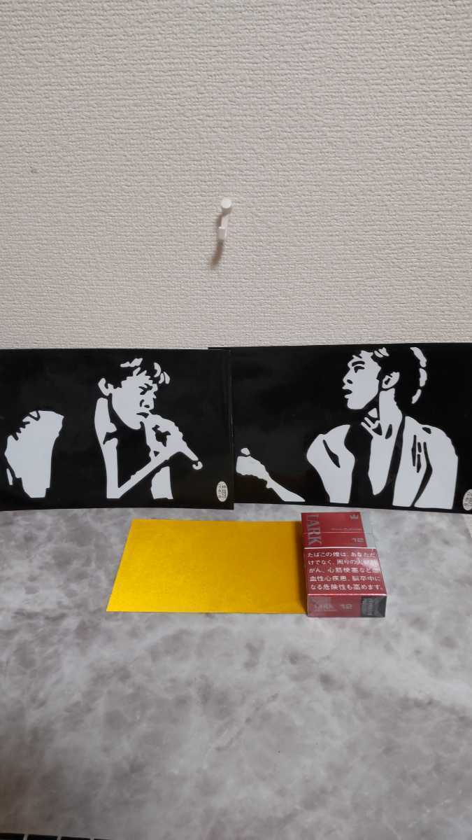 当時物、永ちゃんステッカー、左、右、セット拍卖