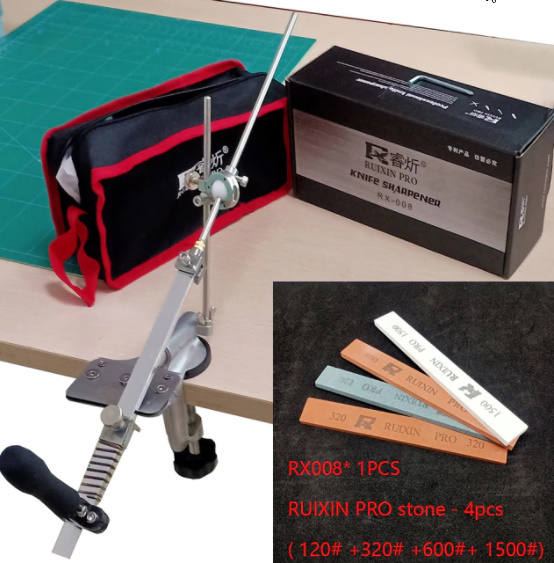 y219a ナイフシャープナー Ruixin pro RX-008 ナイフ研ぎ器 (砥石4本セット120#320#600#1500#) 拍卖