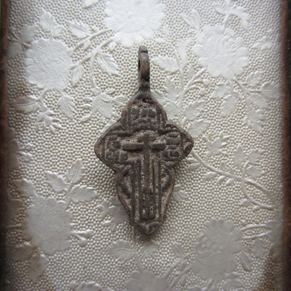 17世紀 ロシアン・クロス 35 中世アンティーク ブロンズ ロザリオ 拍卖