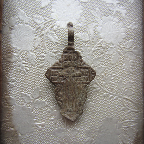 17世紀 ロシアン・クロス 38 中世アンティーク ブロンズ ロザリオ 拍卖