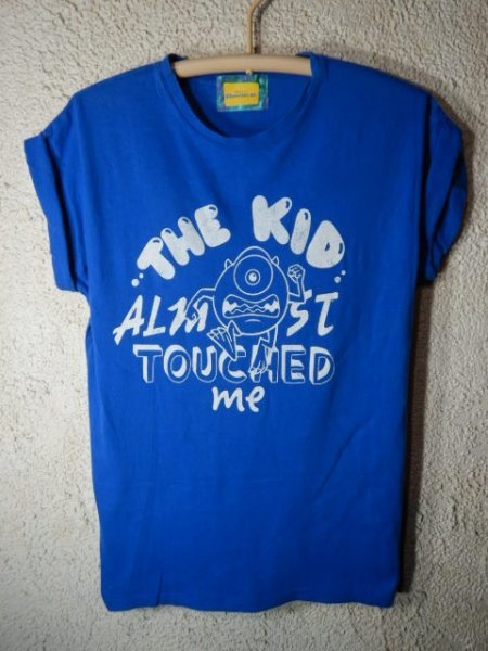 n8371 MONSTERS.INC モンスターズインク ディズニー ピクサー 半袖 tシャツ 腕まくりデザイン 人気 送料格安拍卖