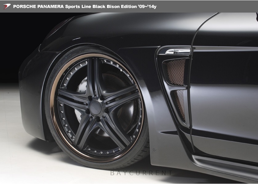 【WALD Sports -Line BlackBison-Edtion】 ポルシェ 09y~14y パナメーラ 970 フロント フェンダーパネル ブラックバイソン拍卖