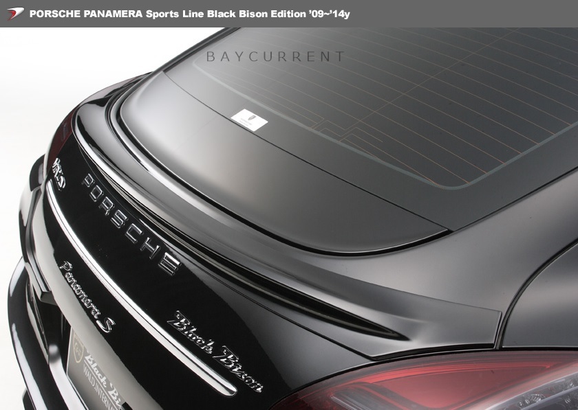 【WALD Sports -Line BlackBison-Edtion】 ポルシェ 09y~14y パナメーラ 970 リアスポイラー ブラックバイソン エアロ トランクスポイラー拍卖