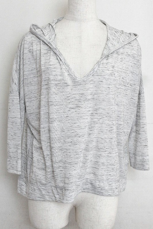 S*ホリスター HOLLISTER 薄手フーディー 七分袖 S グレー系 ok3816157535拍卖