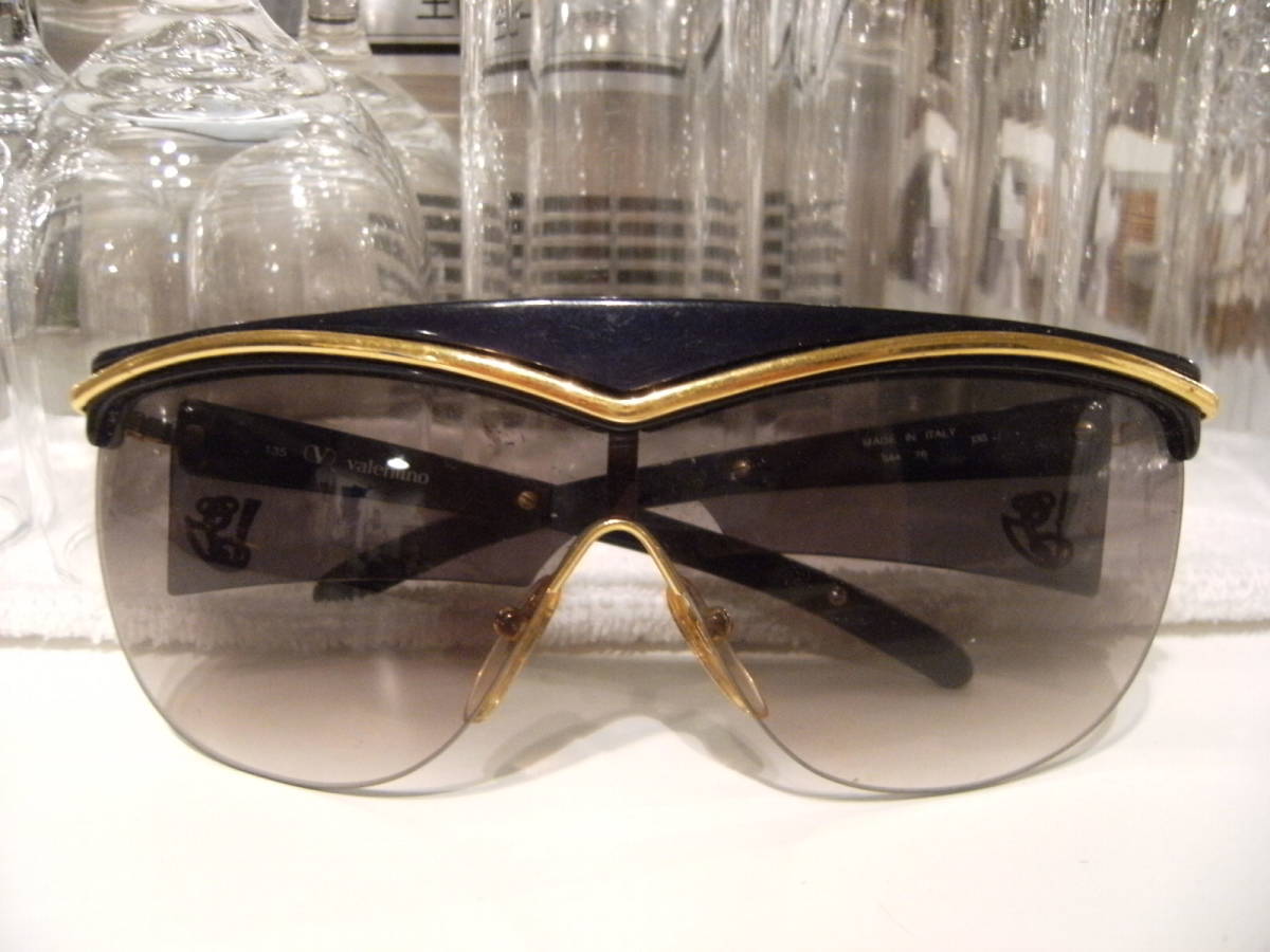昭和レトロ★当時物★イタリア製★valentino ヴァレンティノ サングラス★ボヘミアン ディスコ ゴルフ ヤンキー 水商売 旧車 暴走族 ホスト拍卖