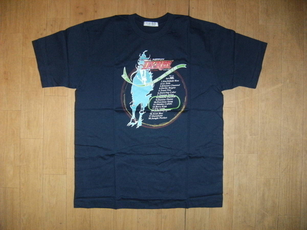 2001年 68回 日本ダービー 競馬 Tシャツ★武豊 ジャングルポケット タガノテイオー テイエムオーシャン メジロベイリー ダンツフレーム拍卖