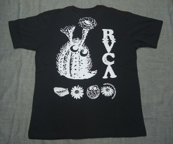 新品RVCA (ルーカ) メンズTシャツPET CACUTAS ST BC041-255(カラー:RVCA BLACK) Mサイズ拍卖