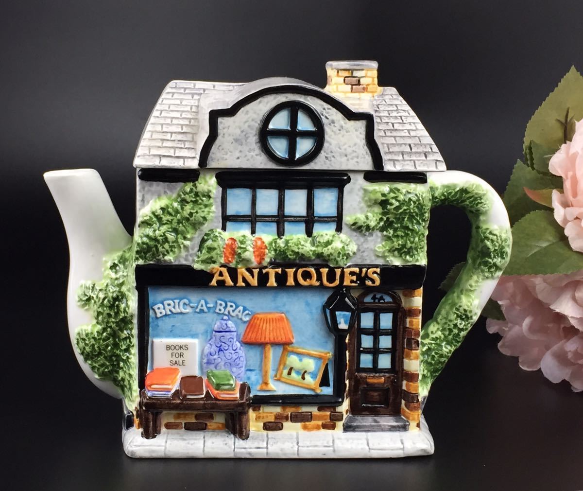 英国ヴィンテージ◆Western House The Villageティーポットコレクション「アンティークショップ」コレクターズティーポット拍卖