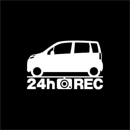 【ドラレコ】ホンダ ライフ【JC系】後期型 24時間 録画中 ステッカー拍卖