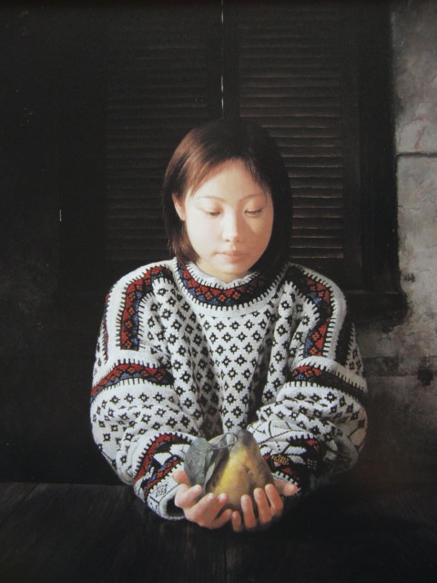 平澤篤、【cotogna】、希少な画集画、新品高級額 額装付、状態良好、送料無料、絵画 人物画拍卖