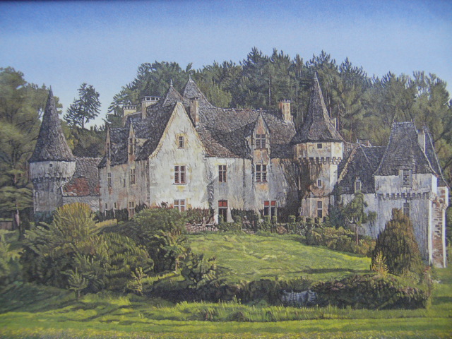 羽田裕、【LA GRAND-FILOLIE】、希少な画集画、新品高級額 額装付、状態良好、送料無料、絵画 風景画拍卖