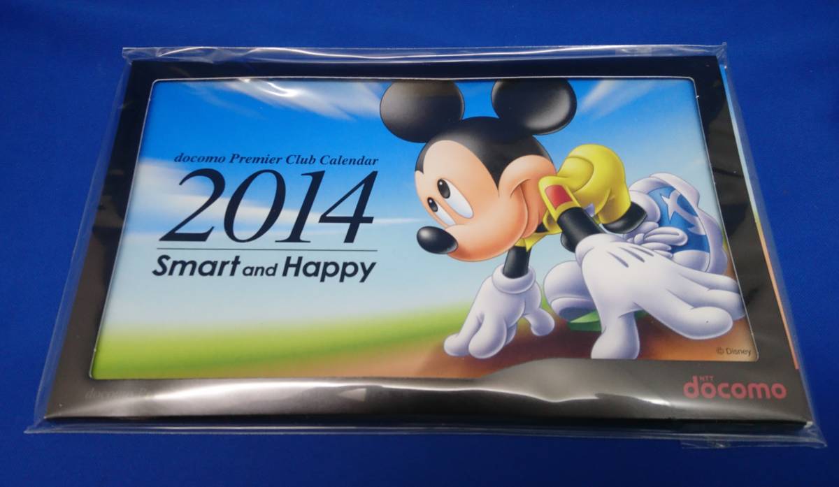 【未開封・非売品】NTT docomo(ドコモ) ディズニー 卓上カレンダー 2014拍卖
