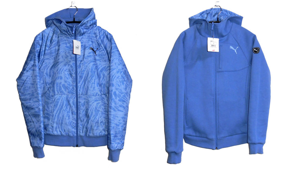 未使用 PUMA プーマ リバーシブル ナイロン×スウェット ジップアップ パーカー Mサイズ拍卖