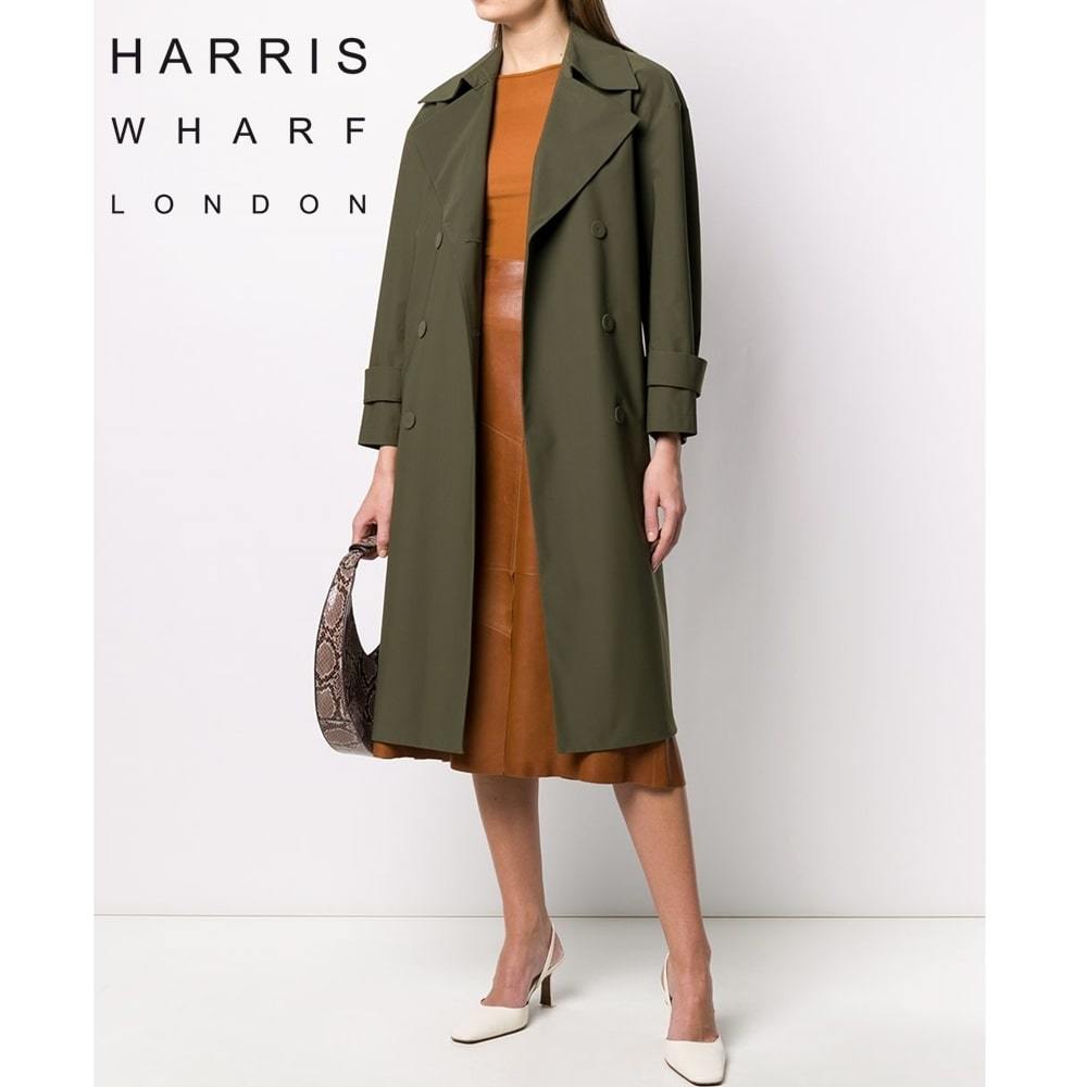 harris wharf london ESTNATION トレンチコート ロングコート レディース 撥水 グリーン 緑 mackintosh H.P.FRANCE hyke DRAWER 45rpm 45r拍卖
