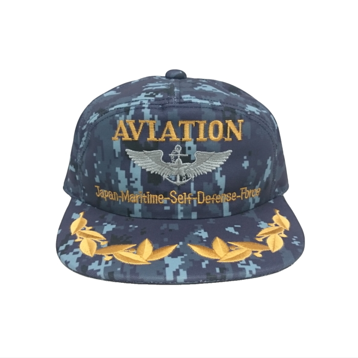 残り1個 海上自衛隊 パイロットキャップ デジタル迷彩 M AVIATION ひさし刺繍入り 海自 帽子 アウトドア サバゲー №16-①拍卖
