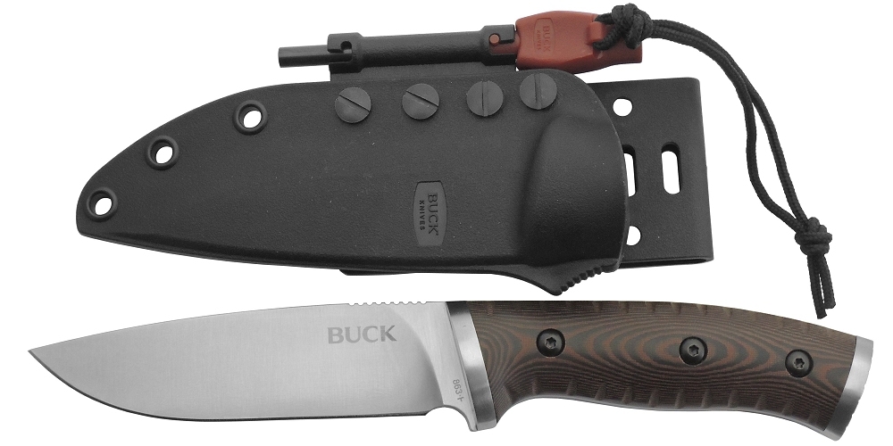 BUCK USA No.863-BRSB Hunting Knives Selkirk・セルカーク・420HC Blade:12㎝全長:24cm・プラケース・研磨ヤスリ付き拍卖